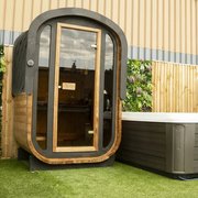 Oval 2 Person Outdoor Sauna photo 2
