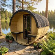 Barrel 2.5m Outdoor Sauna photo 1