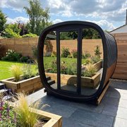 Mirrored 160cm Outdoor Sauna photo 1