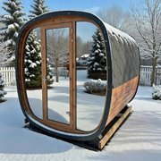 Mirrored 160cm Outdoor Sauna photo 2