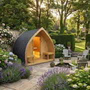 Leaf Electric Outdoor Sauna photo 1