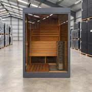 Square Glass Outdoor Sauna photo 3
