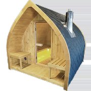 Leaf Wood Fired Outdoor Sauna photo 7