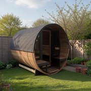Deluxe Barrel 5m Outdoor Sauna photo 1