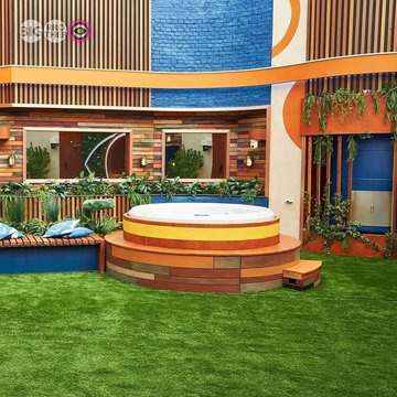 Dolphin hot tub supplied by Spartacus Spas in the 2023 Big Brother garden