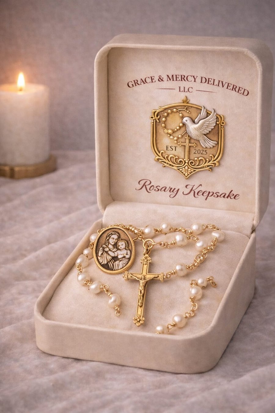 Rosary keepsake