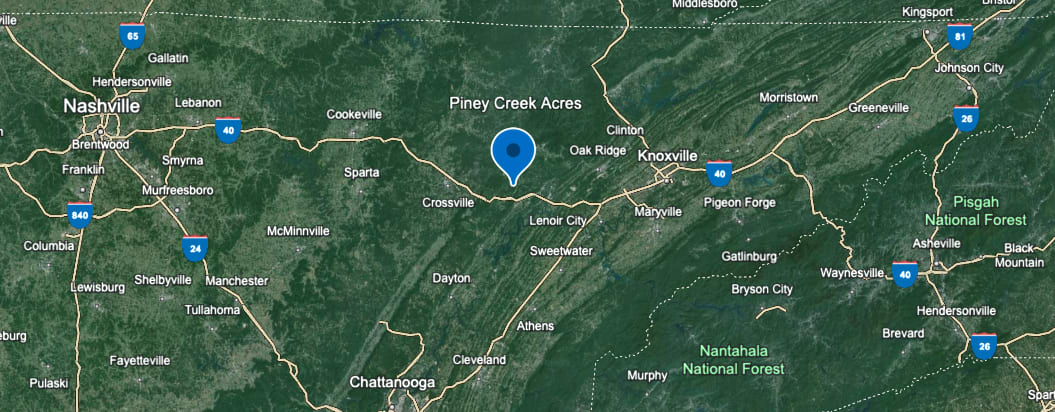 Piney Creek Acres Map