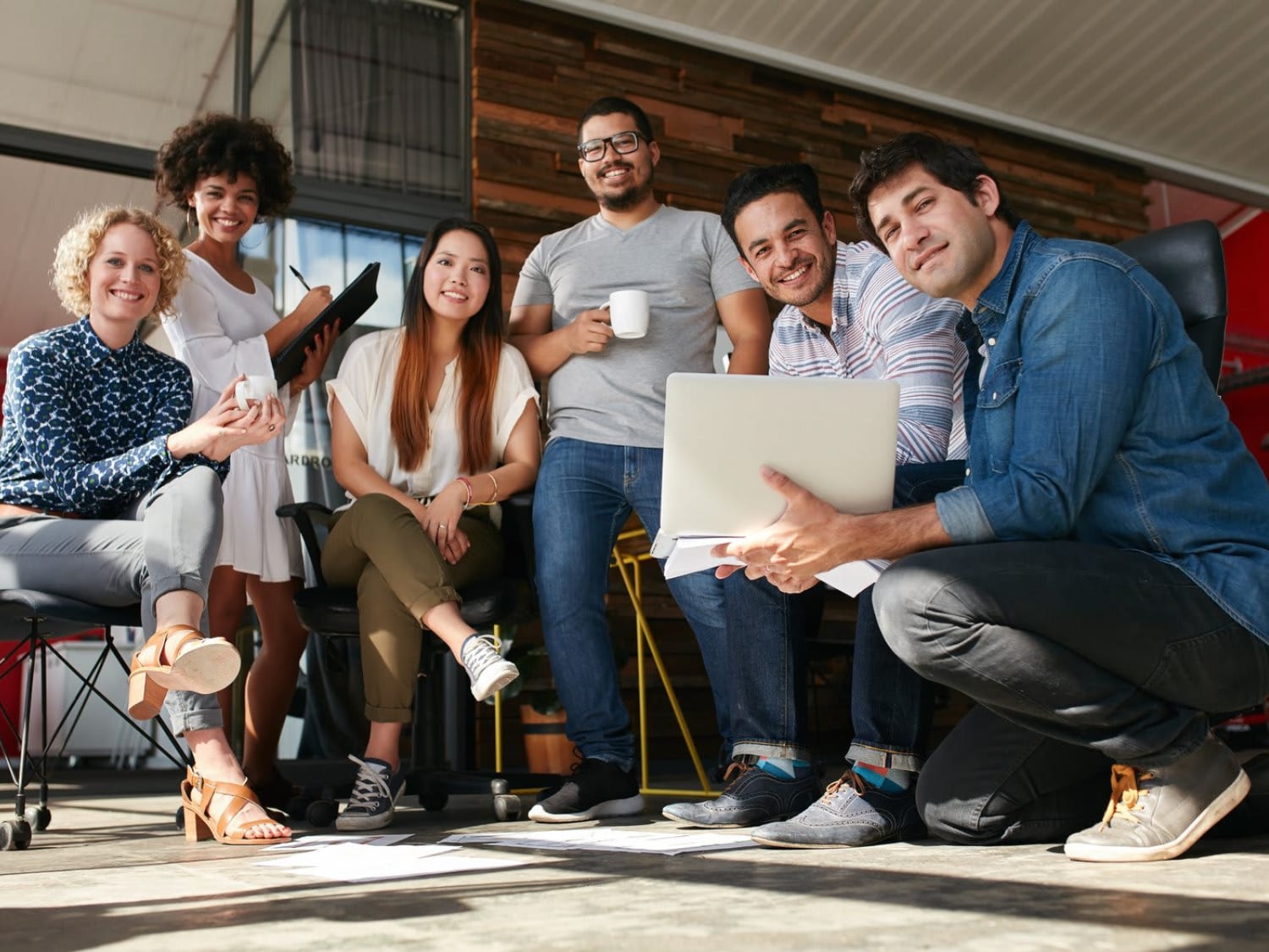 Leader contemplating at a threshold space
