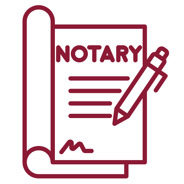 Administrative and notary services icon