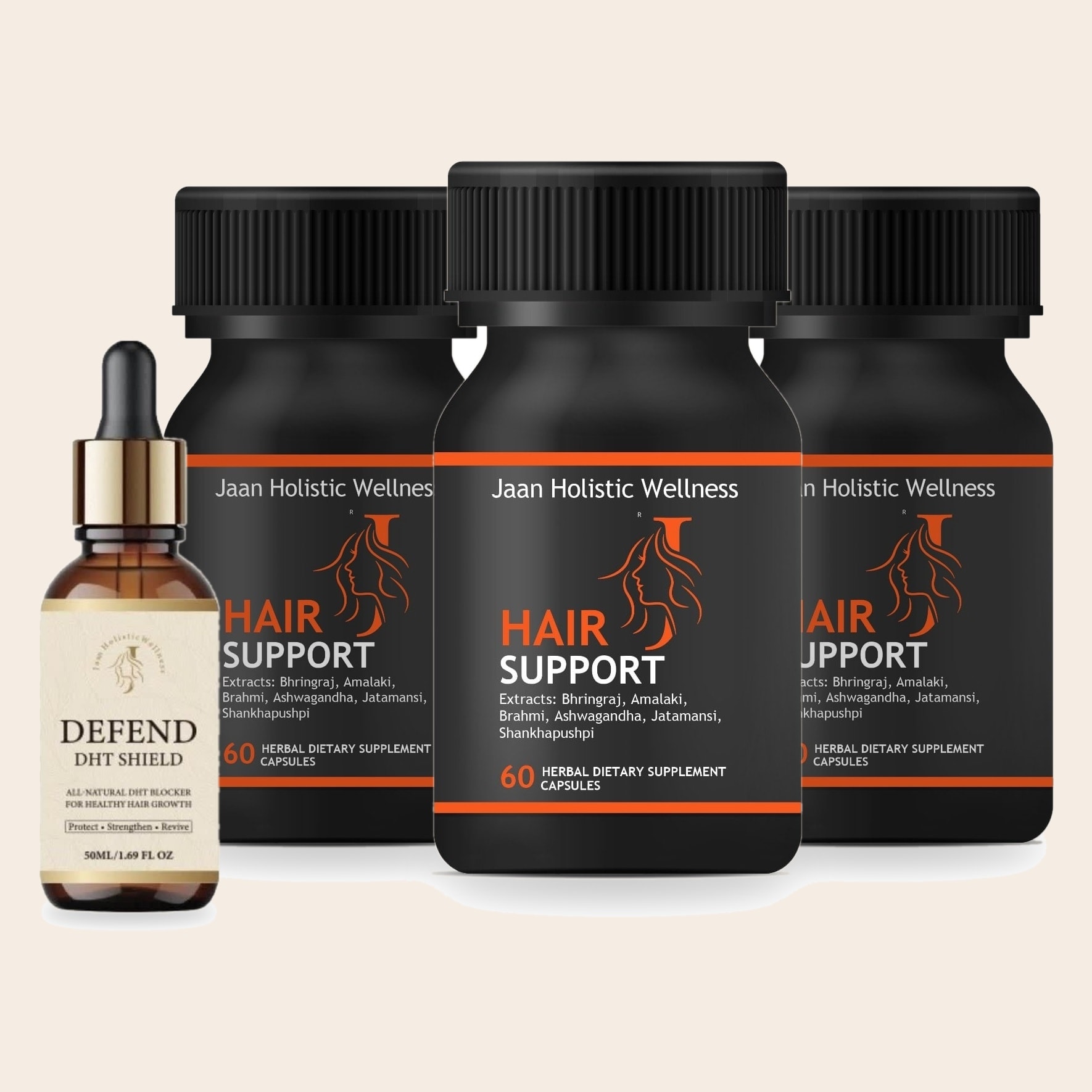 Tri-pack Hair Support Supplements